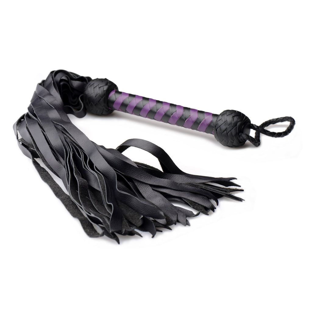 Strict Leather Strict Leather Premium Deerskin Flogger- Red Purple