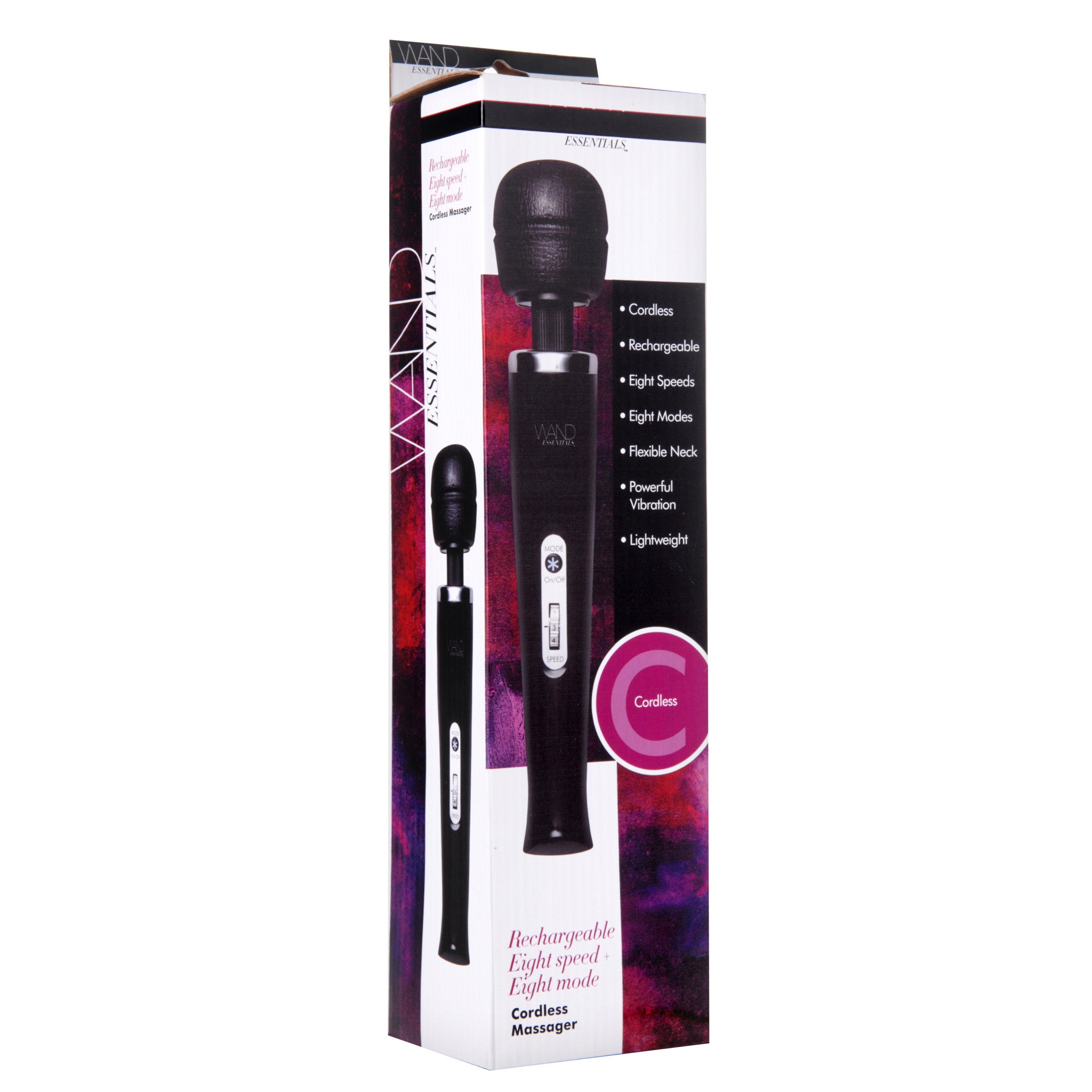 Wand Essentials Wand Essentials 8 Speed 8 Mode Rechargeable Massager Black