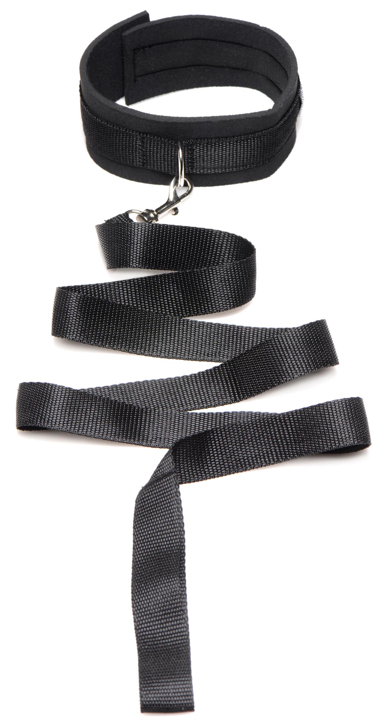 Frisky Frisky 46 Inch Leash and Collar Set Black