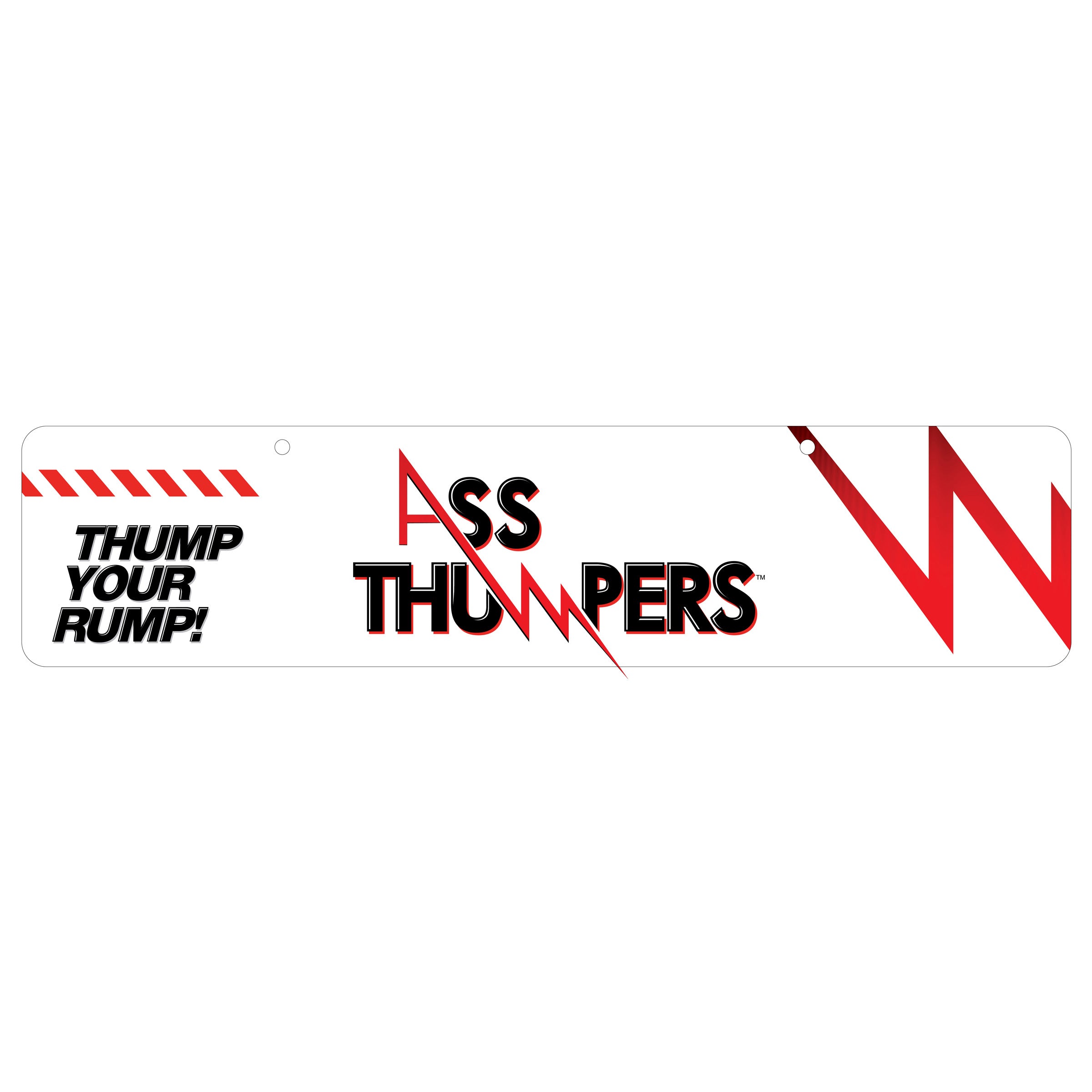 Ass Thumpers Ass Thumpers Display Sign White